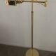 Brass reading floor lamp from the 1970s