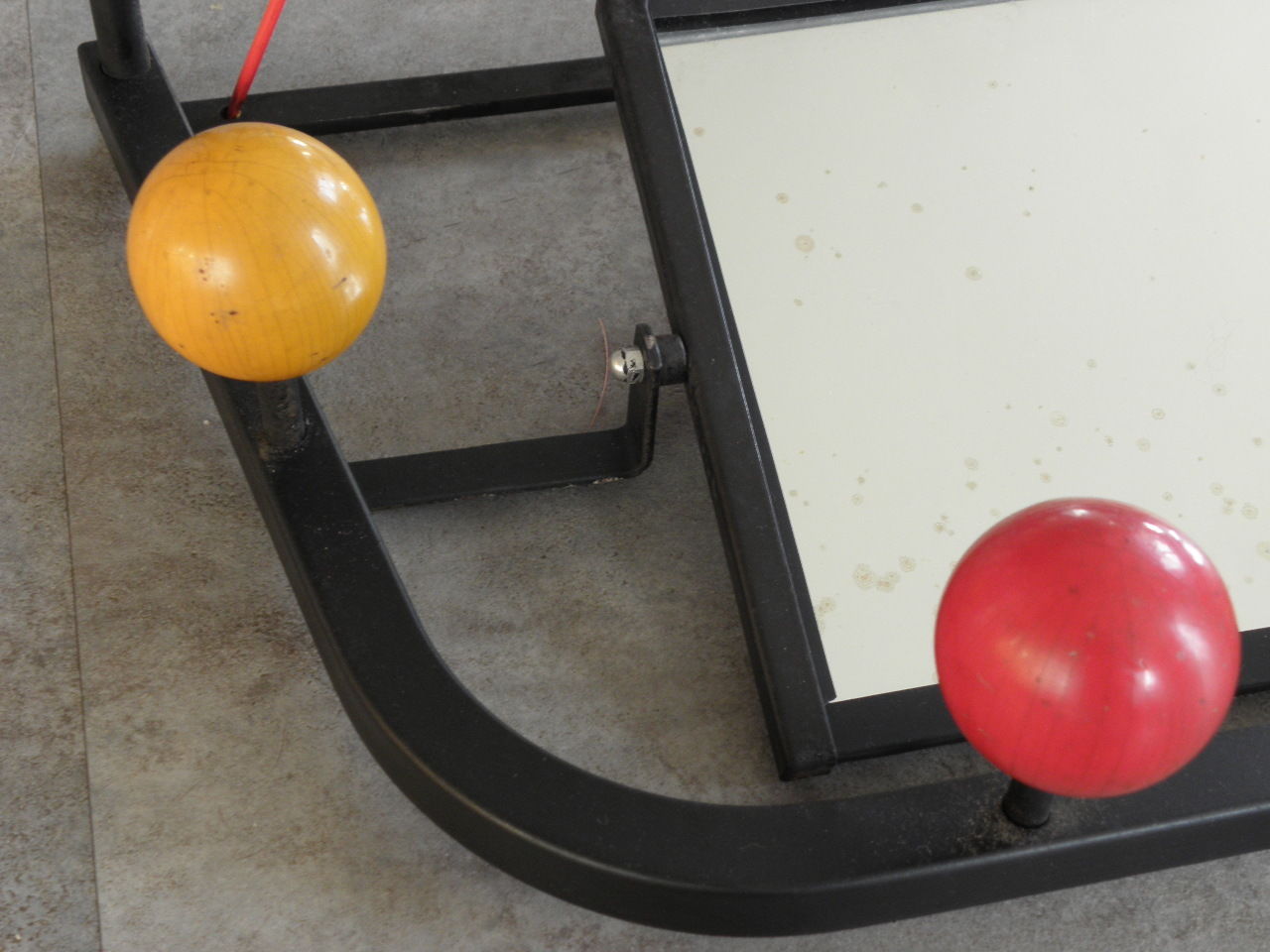 50' vintage ball coat rack