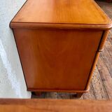 Bedside table end of vintage sofa