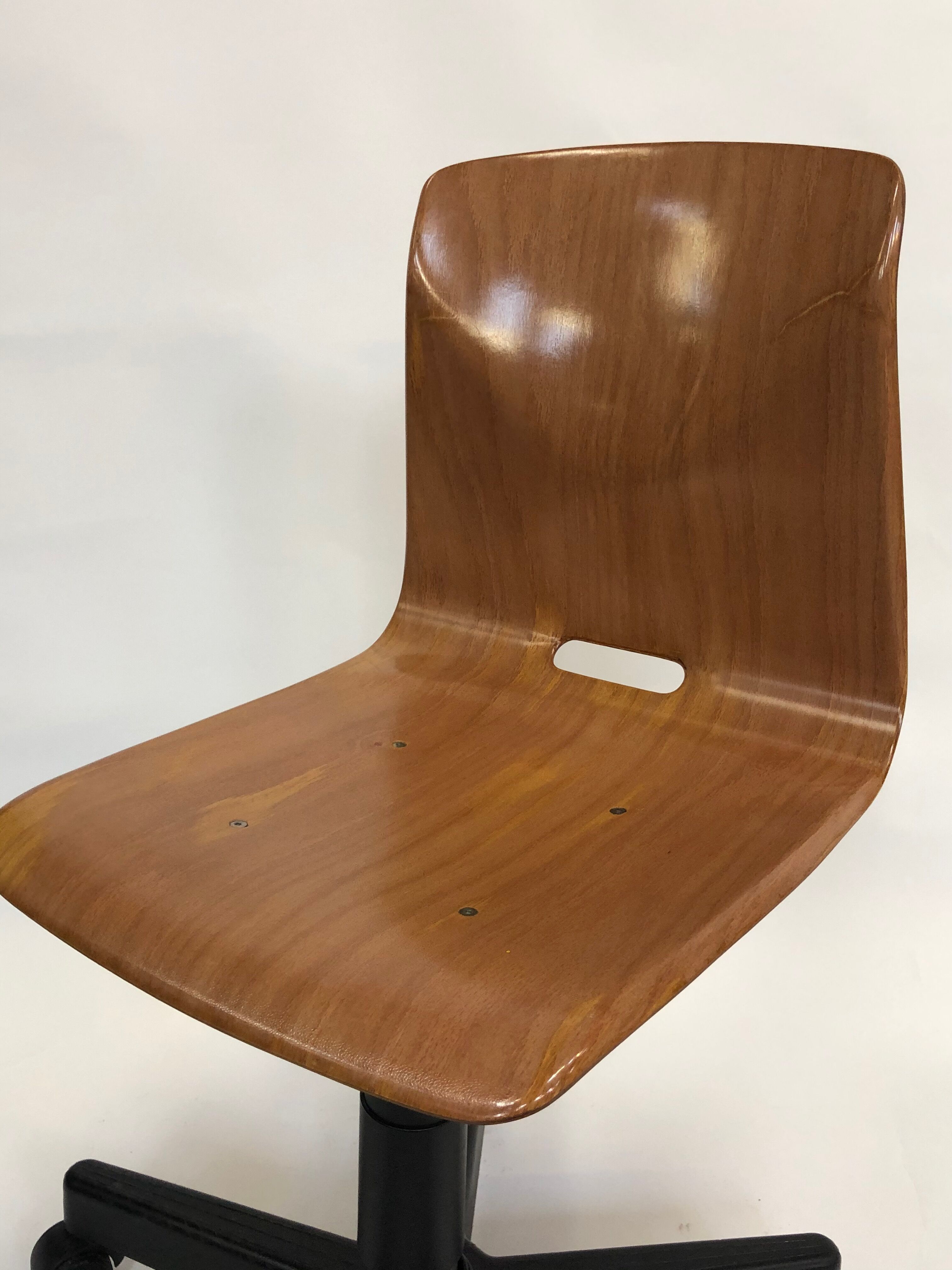 Woodmark vintage galvanitas Pagholz adjustable rotary work chair