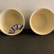 Pair of ceramic cups including a mustache cup for gentleman