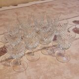 Small crystal wine glasses