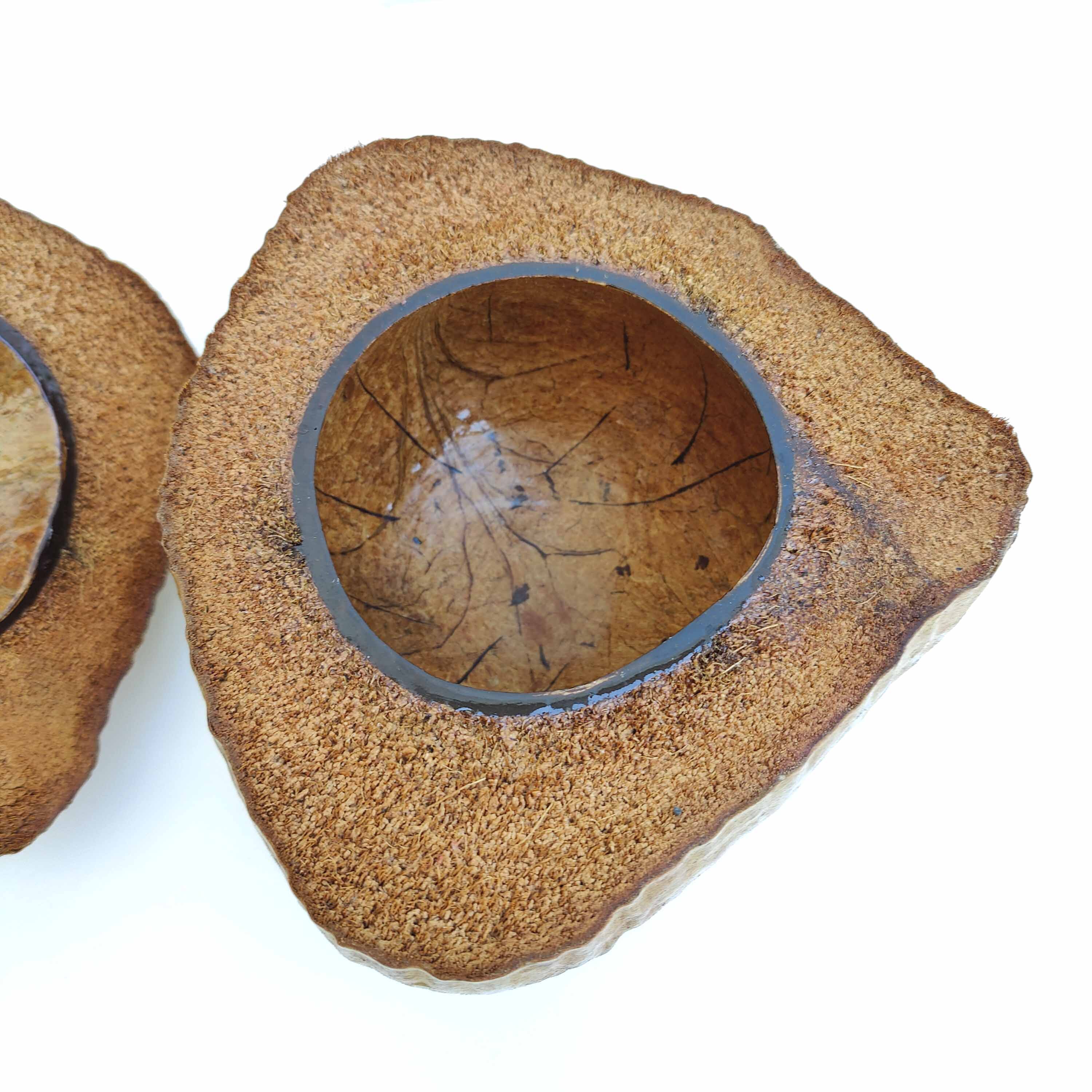 Vintage coconut ice bucket