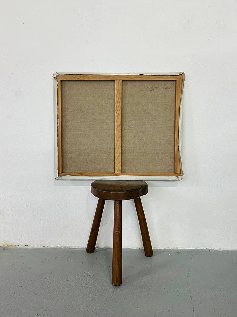 Tableau « Massif Alpin », Robert Barré, 1966, Huile sur toile