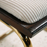 Metal and bamboo chair, set of 6