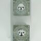 no. 1 of 2 mid century peill & putzler SCONCE with 2 glass cubes 60s/70s