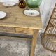 Table de ferme bois brut