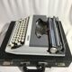 Former HJapy white metal writing machine - grey - vintage black malle