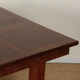 Wood and brass dining table, French craftsmanship, 1940.