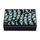 Enamelled sheet metal box floral pattern by Jean Neuhaus