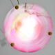 Pendentif en albâtre rose Art Déco charmant, années 1940