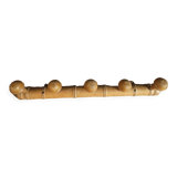 Coat rack in wood with 5 hooks