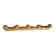 Coat rack in wood with 5 hooks