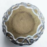 Vase boule en céramique émaillée de coulures  La Charentaise
