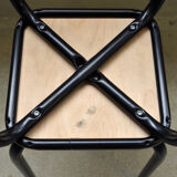 Pair of vintage industrial stools - 70s