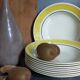 Nine plates faience of gien creation primefleur service caroline vintage