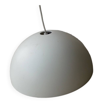 White half-sphere pendant light