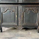 Buffet Normand à deux corps en chêne sculpté