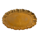 Hollywood Regency Large Oval Brass Tray by Firma Lars Holmström, Sweden 1940's