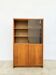 Display cabinet with sliding doors, oak and smoked glass, 1960s