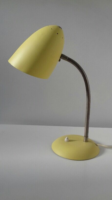 Vintage yellow lamp typical of the 1950s