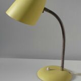 Lampe à poser jaune vintage typique des années 1950
