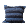 Housse de pouf artisanale - 90 x 90 cm - bleu