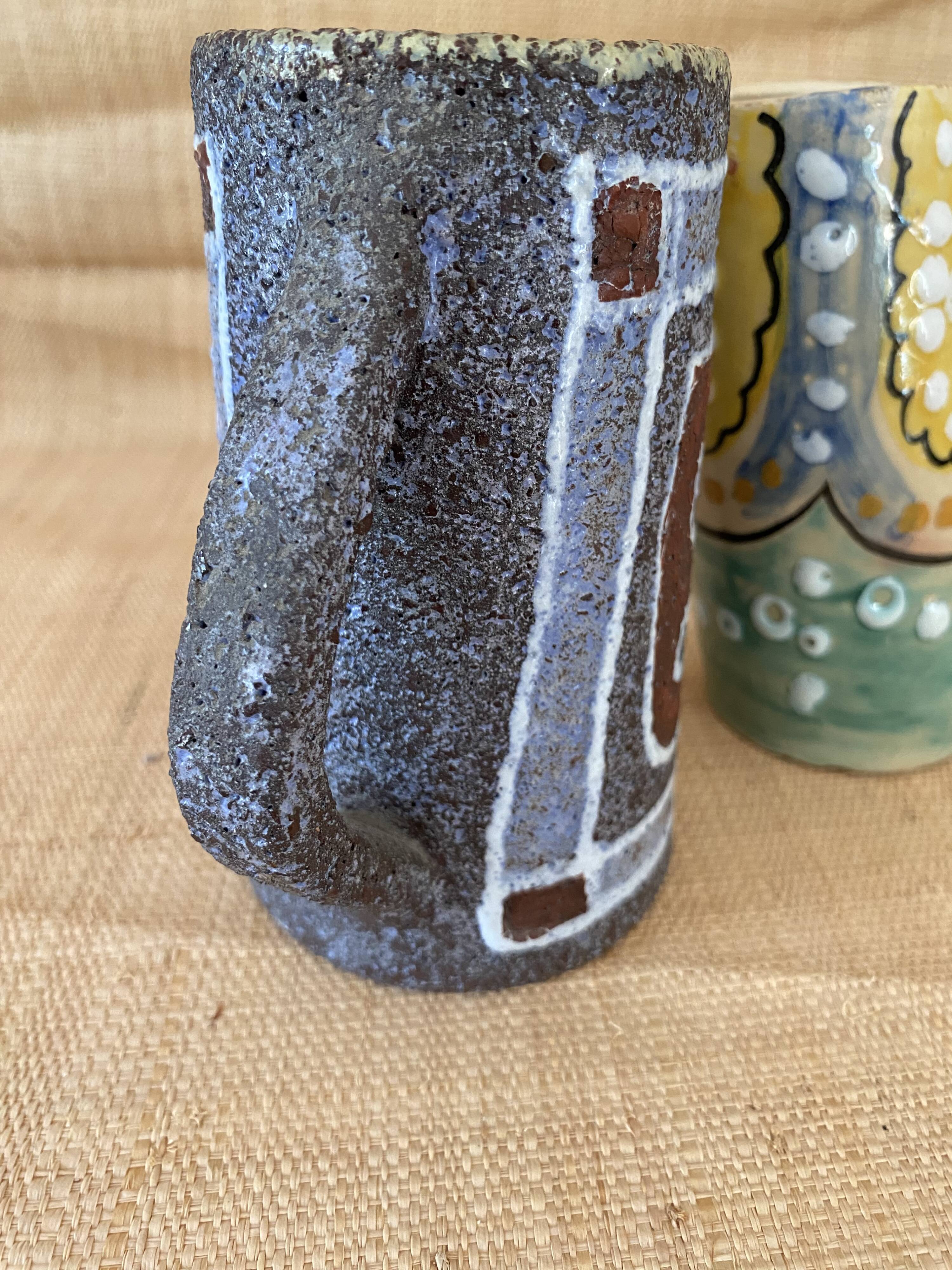 Mug brutaliste allemand, années 80