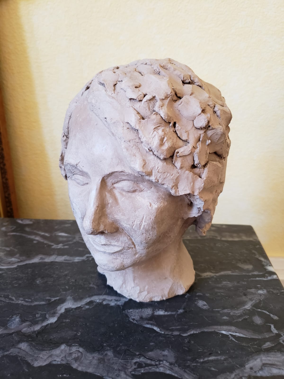 Terracotta woman's head - circa 1930