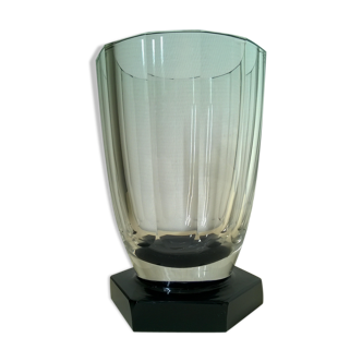 Vase en cristal art deco