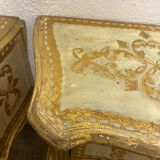 Pair of Italian Florentine bedside tables
