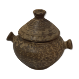 Sandstone pot sign andre bodin with lid and handles