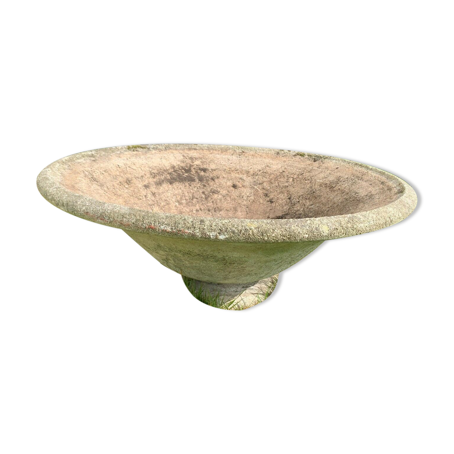 Planter garden flower tray in reconstituted cement xx century