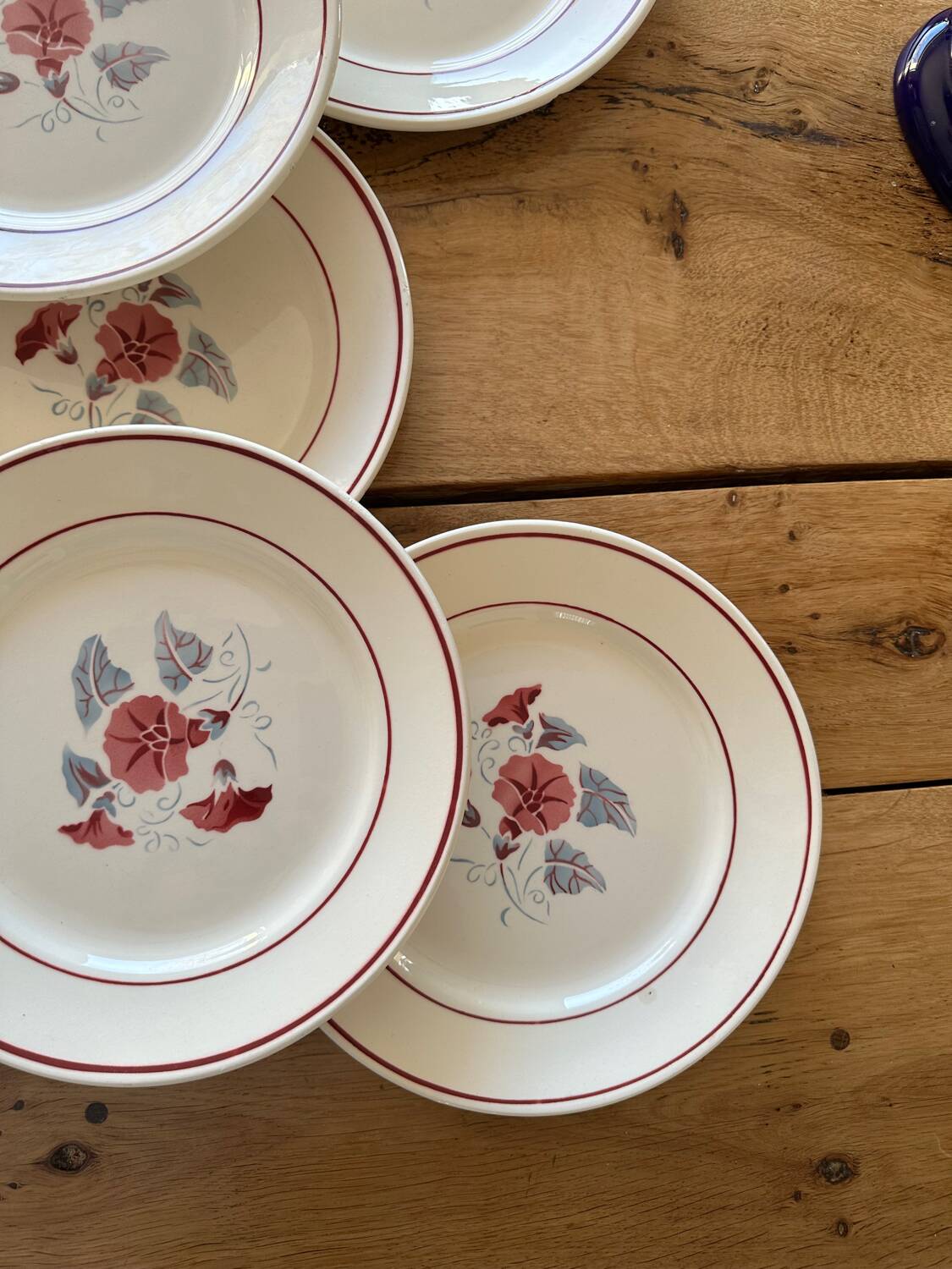 7 antique dinner plates