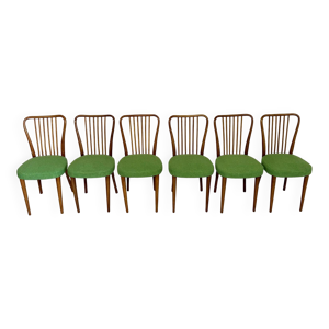 Lot de 6 chaises en bois