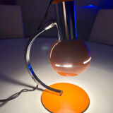 Targetti lamp vintage 1960s space age orange chrome