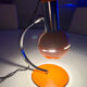 Targetti lamp vintage 1960s space age orange chrome