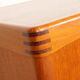 Vintage cabinet | Danish highboard | sliding doors | Bramin | 225 cm