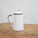 Vintage tea maker in enamelled sheet metal