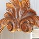 Louis XV style mirror, carved in polished solid wood. Shell pediment.
