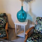 Old shabby chic pedestal table