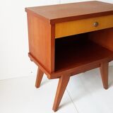 Bedside table of the 60s with compass feet