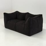 Vintage Bambole sofa in dark brown by Mario Bellini for B&B Italia