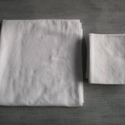 Nappe ancienne damassée 150x145cm+6 serviettes
