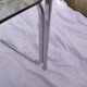 70s bedside table in smoked glass and chrome metal