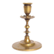 Brass candlestick with flower neck