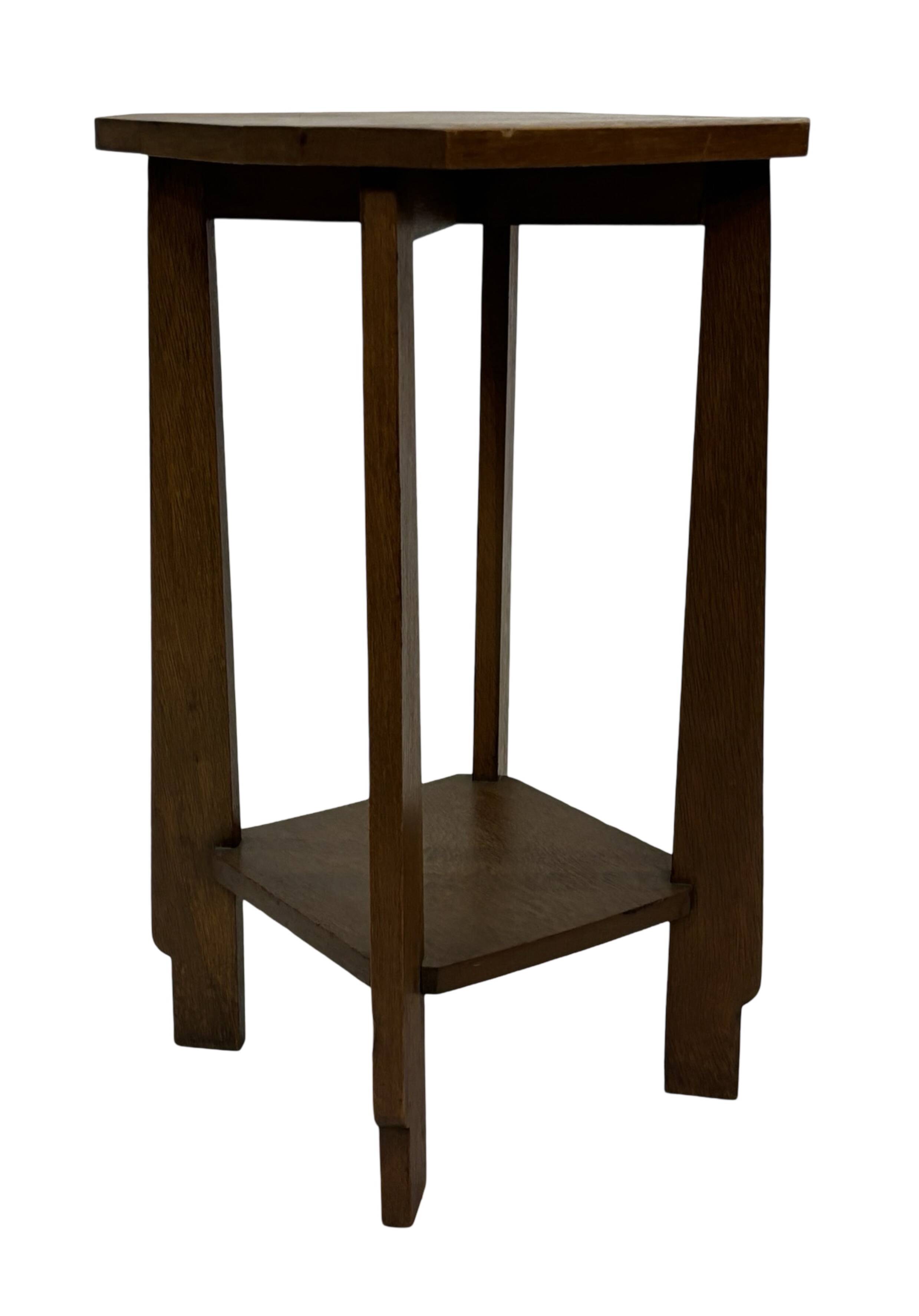 Art Deco plant table side table Oak 1950s