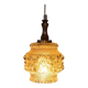 Vintage Scandinavian glass pendant, bubble glass pendant.