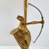 Art Deco lamp by P. Lucas in bronze