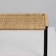 Carl Aubock side table, bench for flowering plants, iron, rattan, wicker, Austria, 1950s